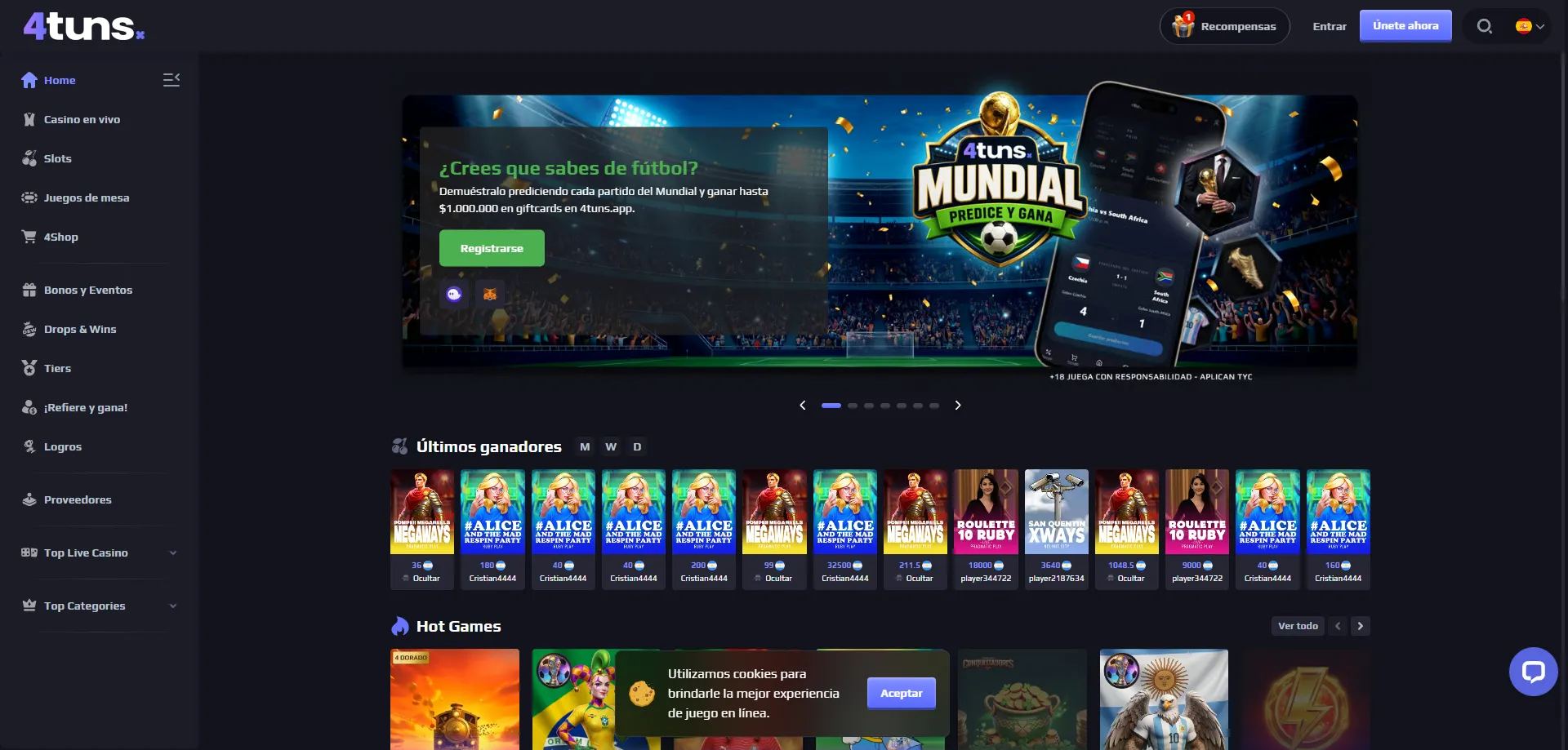 4tuns Casino Chile – resumen de la plataforma y sus características principales